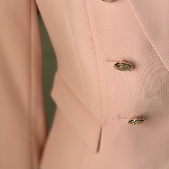 White House Black Market Bouble-Breasted Blazer Pink Size 0 - Picture 4 of 16
